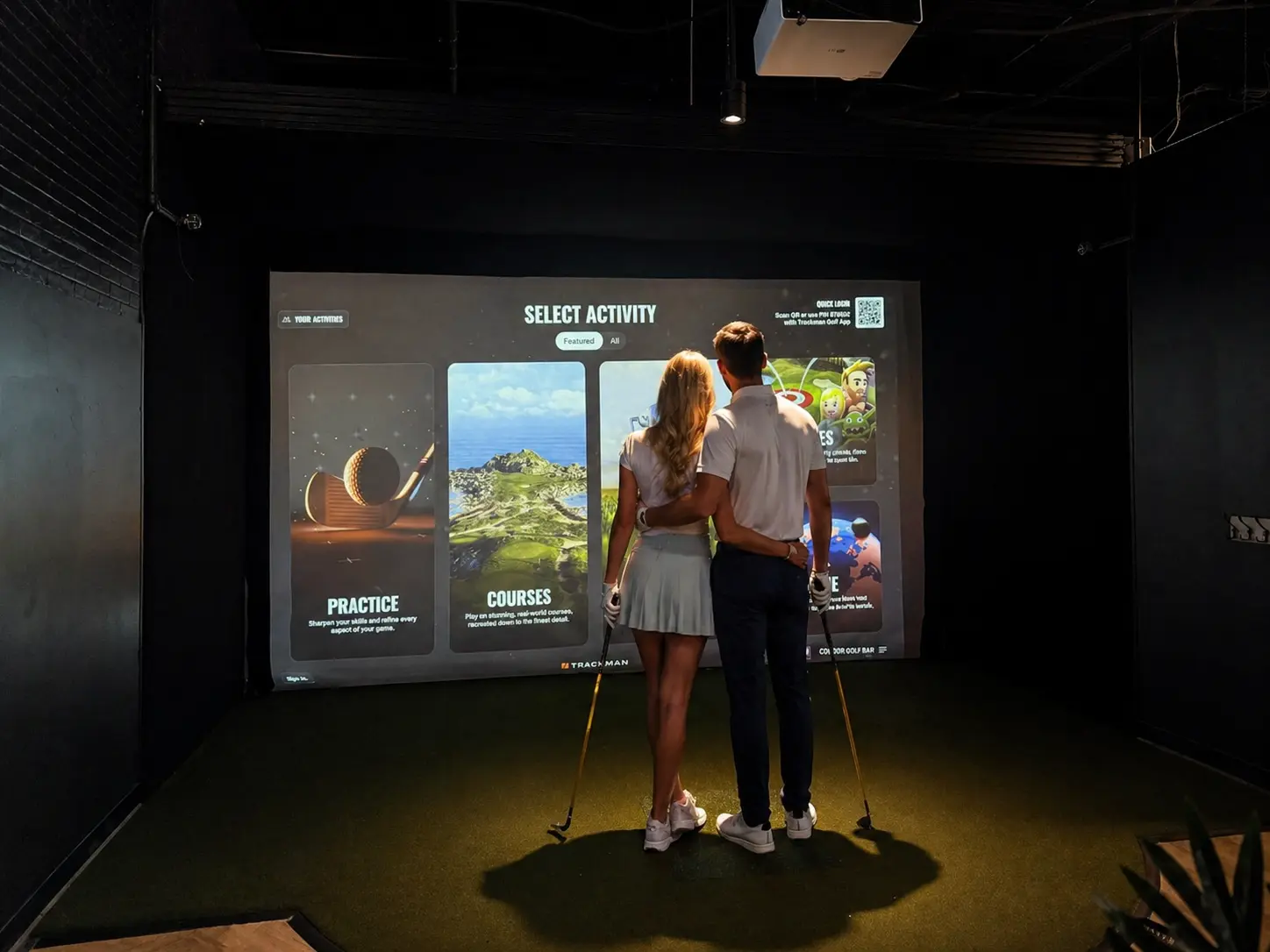 Trackman and Uneekor Golf Sims